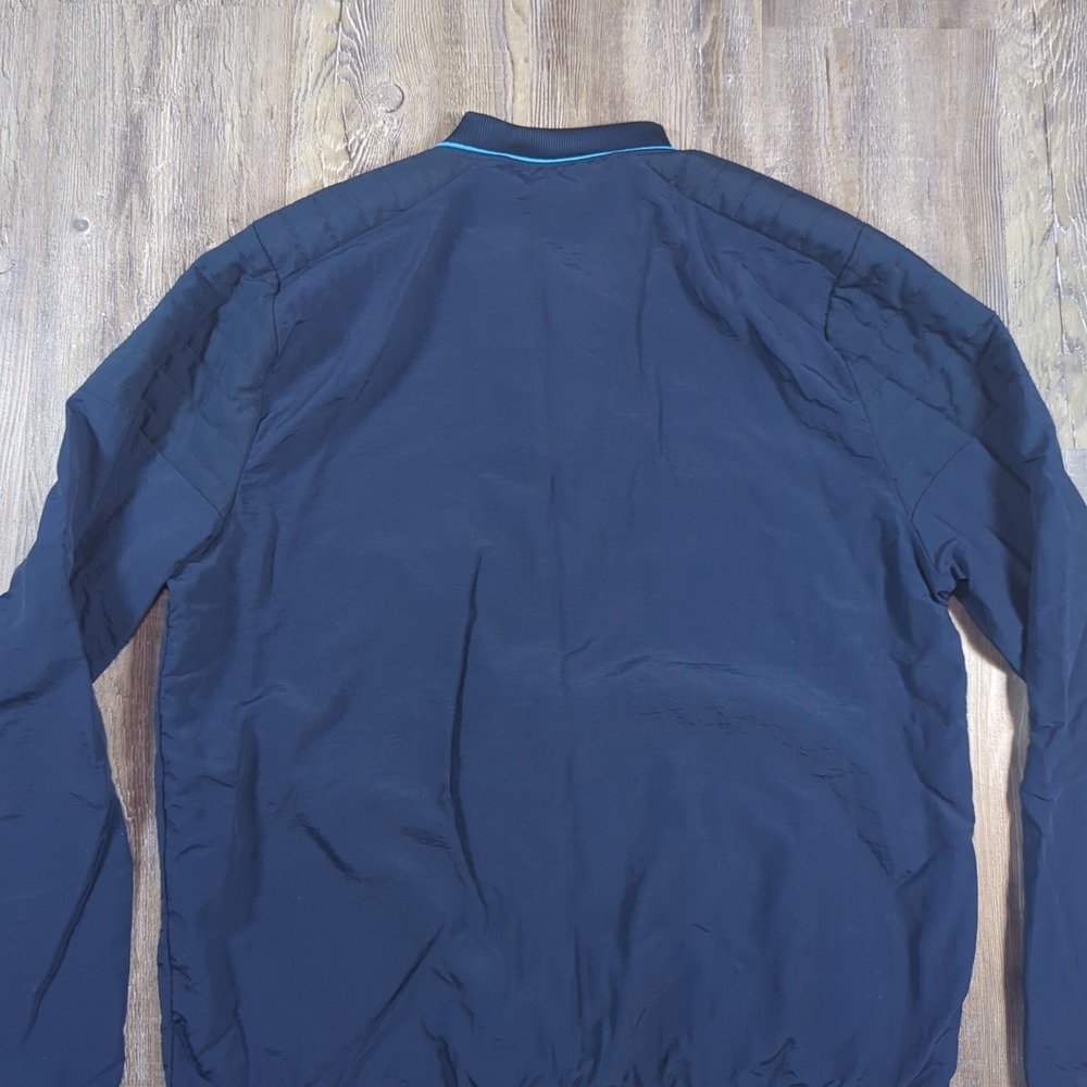 AT&T Jacket Mens Medium Tall Blue Work Uniform Anthony Bomber Windbreaker Work - Picture 12 of 12